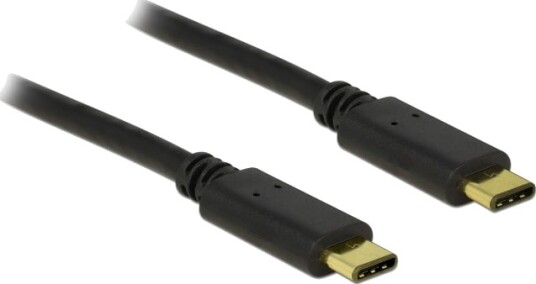 Delock USB-C 2.0 Kabel 50 cm Hankjønn til Hankjønn 5A svart Delock USB-C 2.0 Kabel 50 cm Hankjønn til Hankjønn 5A svart