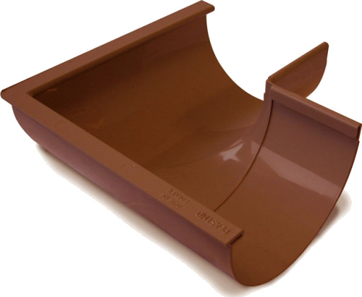 Plastmo 12" utvendig gjæring 90°, brun