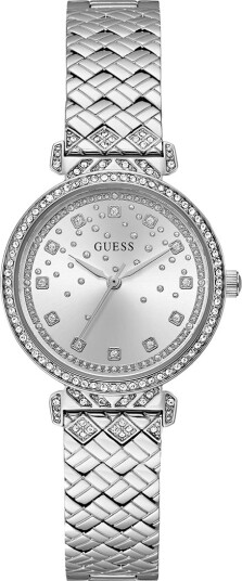 Guess Dress dameklokke med stållenke