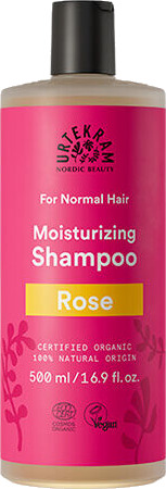 Urtekram Økologisk Fuktighetsgivende Sjampo for Normalt Hår med Rose 500 ml