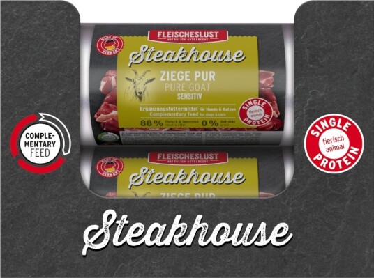 Fleischeslust Våtfôr Steakhouse Sensitive Ren Geit 12 X 500 G Fleischeslust Våtfôr Steakhouse Sensitive Ren Geit 12 X 500 G