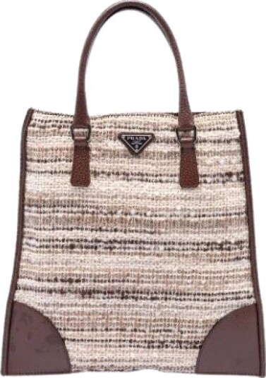 Prada Vintage Dame Pre owned Beige ONE SIZE, Prada Vintage Dame Pre owned Beige ONE SIZE,