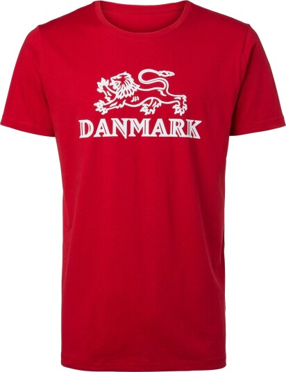 Danmarks Ishockeyforbund Fan T skjorte Unisex Rød 3XL
