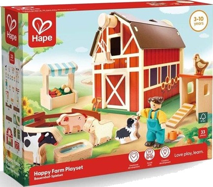 Hape Hape Happy Farm Playset Multi/patterned ONE SIZE