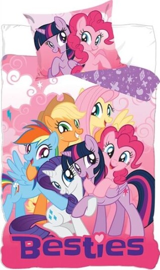Licens My Little pony sengesett 140x200 cm Søt sengetøy for jenter 2 i 1 design 100% bomull Licens My Little pony sengesett 140x200 cm Søt sengetøy for jenter 2 i 1 design 100% bomull