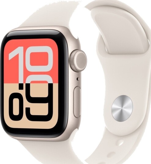 Apple Watch SE 3 GPS + Cellular 40mm Starlight Aluminium Case with Starlight Sport Band S/M