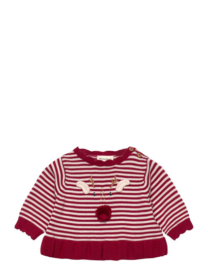 Minymo Pullover Knit Burgundy 50