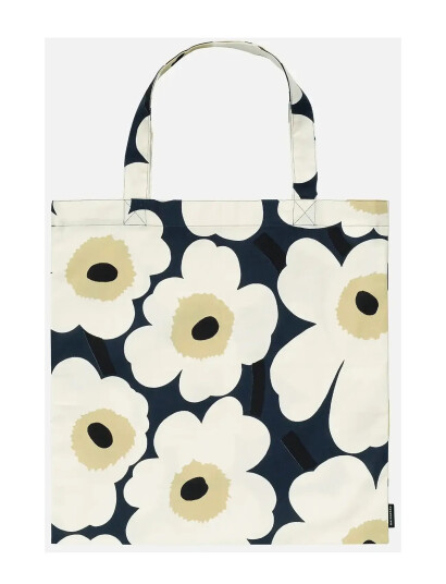 Marimekko Home Pieni Unikko Tote Bag 44X43 Cm - Navy - ONE SIZE Marimekko Home Pieni Unikko Tote Bag 44X43 Cm - Navy - ONE SIZE