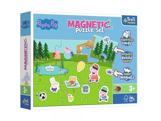 Trefl Magnetic Puzzle Drepte Peppa Peppa Pig Trefl Magnetic Puzzle Drepte Peppa Peppa Pig