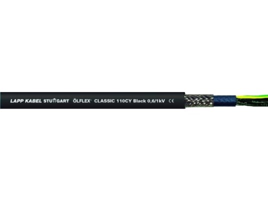 Lapp-Kontrollkabel 4 X 1,50 Mm² Skjermet Bare Kobbertråder Fintrådet Sort Ral 1121309/50 Lapp-Kontrollkabel 4 X 1,50 Mm² Skjermet Bare Kobbertråder Fintrådet Sort Ral 1121309/50