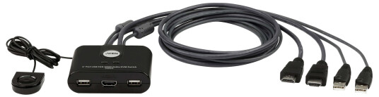 ATEN KVM Switch 2-Port USB HDMI Full HD