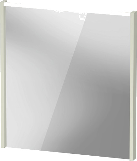 Duravit D Code speil med lys øverst 650 x 700 mm lysegrønn