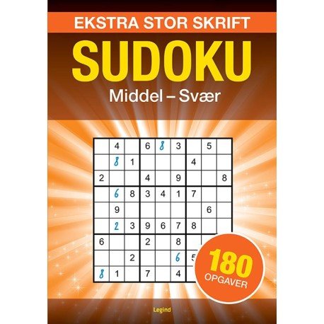 Den Store Sudoku - Ekstra Stor Skrift