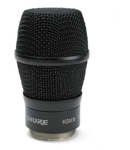 Shure Ksm9 Mikrofonelement, Sort, For Shure Håndsender