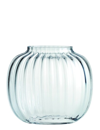 Holmegaard Primula Oval Vase H17,5 CLEAR H17.5CM