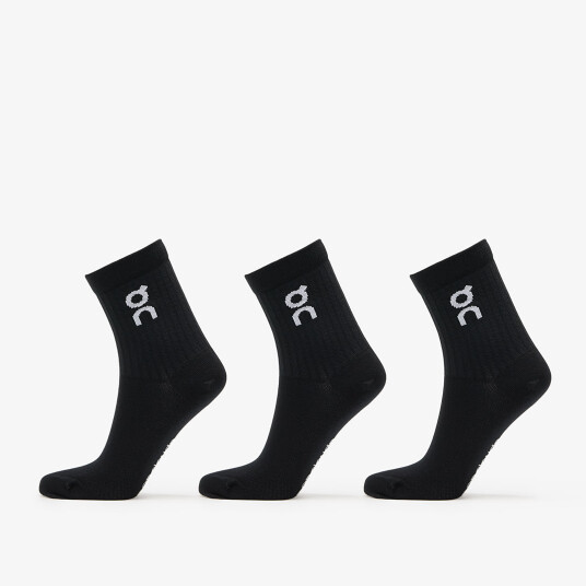 Sokker On Logo Sock High 3 Pack Black L Sokker On Logo Sock High 3 Pack Black L