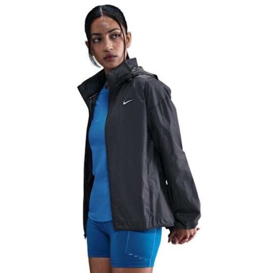Nike Tempo Repel Running Jacket Dame Black/Reflective Silver M