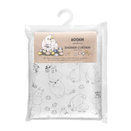 Dsignhouse x Moomin Mummi dusjforheng 180x200 cm hvit Dsignhouse x Moomin Mummi dusjforheng 180x200 cm hvit