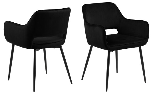 Nordform Ranja spisestuestoler med armlene svart. 1032875-01-0 1687652-03-0 Nordform Ranja spisestuestoler med armlene svart. 1032875-01-0 1687652-03-0