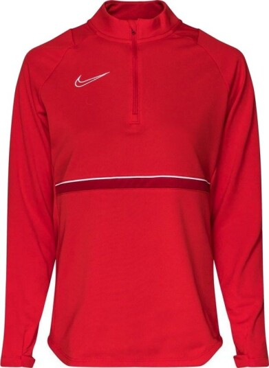 Nike Treningsskjorte Academy 21 Drill Top   Rød/Hvit Kvinner størrelse Large