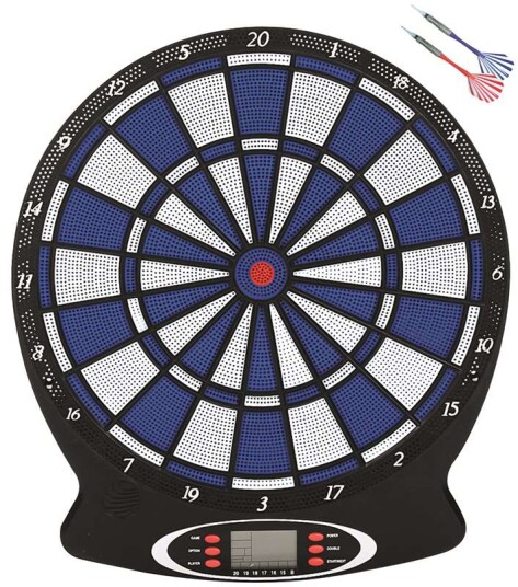 Elektronisk dartboard med 6 piler
