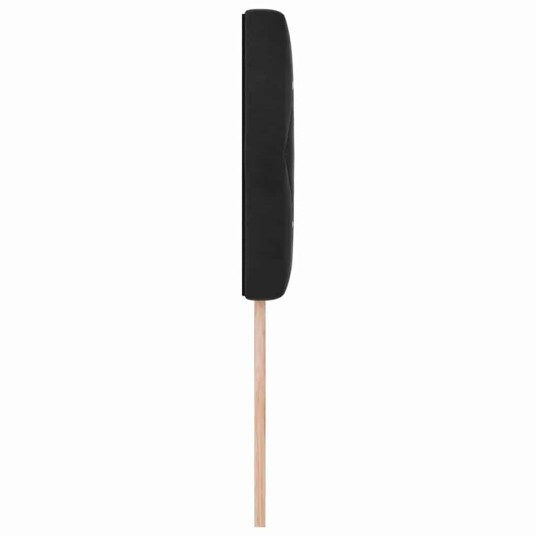 Sengegavl med Krystallknapper Tuftet Svart 90 cm Fløyel