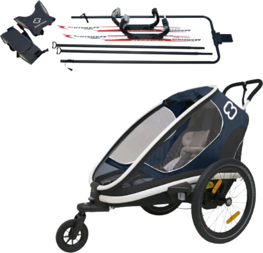 Hamax 3i1 Hamax Outback One Sykkelvogn Marine inkl. skikit!