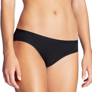 Calida Truser Natural Comfort Brief Low Cut Svart bomull Small Dame Calida Truser Natural Comfort Brief Low Cut Svart bomull Small Dame
