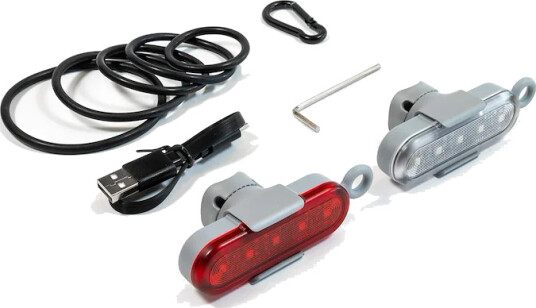 Reelight Stadium lyktesett USB opladelig grå 65 lumen