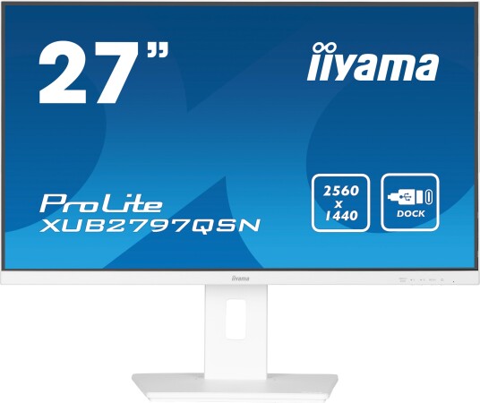 Iiyama ProLite 27" QHD IPS Skjerm med USB-C 100Hz Hvit Iiyama ProLite 27" QHD IPS Skjerm med USB-C 100Hz Hvit
