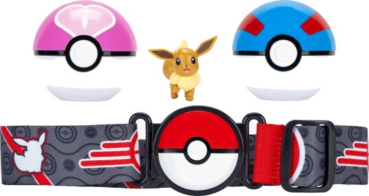 Pokémon Clip N Go Beltesett med Eevee - Rosa Pokémon Clip N Go Beltesett med Eevee - Rosa