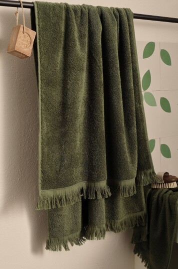 Ellos Home Badehåndkle Molly 70x140 cm Grønn