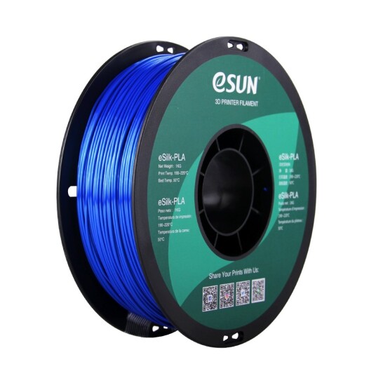 eSUN eSilk-PLA 1.75mm i kg - Blue