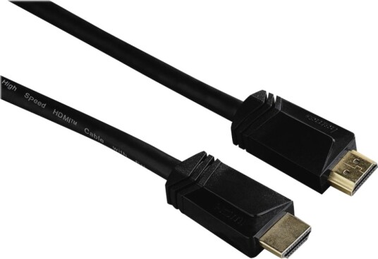 Hama High Speed Hdmi Kabel Med Ethernet Hdmi Hann Til Hdmi Hann 3 M Skjermet Svart