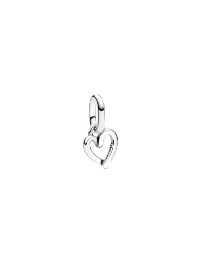 Pandora Heart Sterling Silver Mini Dangle - Silver - ONE SIZE