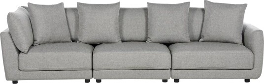 Delisha Sofa 3 seter Grå/Svart