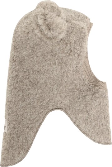 Huttelihut Balaclava Ears Wool Teddy CAMEL MELANGE 52\2 4Y