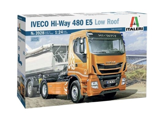 Italeri 1:24 Iveco Hi-Way 480 E5 Modellbil med Lavt Tak
