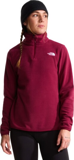 The North Face Women"s Glacier Fleece 1/4 Zip Jacket Burgundy Crush XS The North Face Women"s Glacier Fleece 1/4 Zip Jacket Burgundy Crush XS