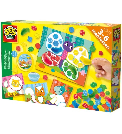 SES Creative Montessori - Sorting Colours And Materials - Multi/patterned - ONE SIZE