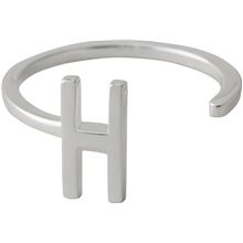 Design Letters Ring Silver A-Z H Design Letters Ring Silver A-Z H