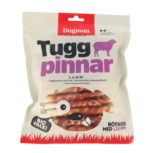 Dogman Tyggepinner med Lam 25 stk - Smaksrike tyggepinner for hunder Dogman Tyggepinner med Lam 25 stk - Smaksrike tyggepinner for hunder
