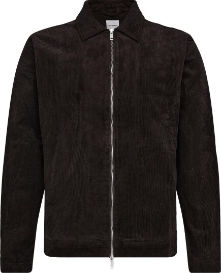 Lindbergh Superflex Corduroy Zip Through Over DK BROWN XXL