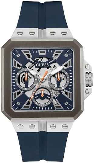 Guess Herreklokke GW0637G1 Multifunction Blå/Gummi Guess Herreklokke GW0637G1 Multifunction Blå/Gummi