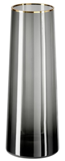 VEGA Glassvase Masumi; 12x32 cm (ØxH); Gullfarge/Grå