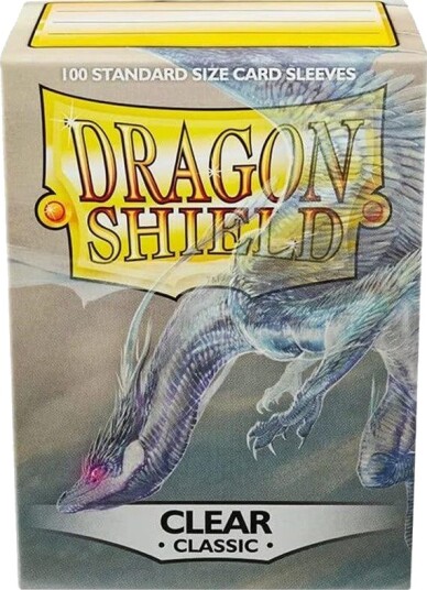 Dragon Shield Classic Kortbeskyttelse Clear (100 stk) Dragon Shield Classic Kortbeskyttelse Clear (100 stk)