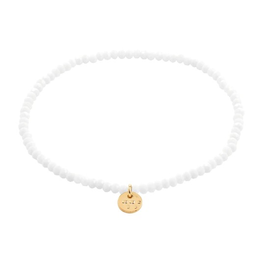 Pilgrim INDIE armbånd hvit gullbelagt Pilgrim INDIE armbånd hvit gullbelagt