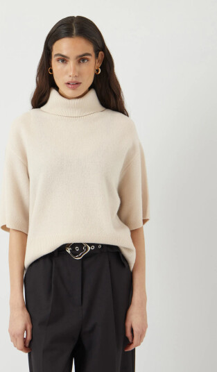 YAS Yasemila 2/4 Wool Knit Pullover S. Noos Cream XXL YAS Yasemila 2/4 Wool Knit Pullover S. Noos Cream XXL