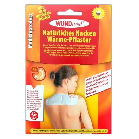 Wundmed Natürliches Warming Plaster For Hals - 30 x 9,5 cm.