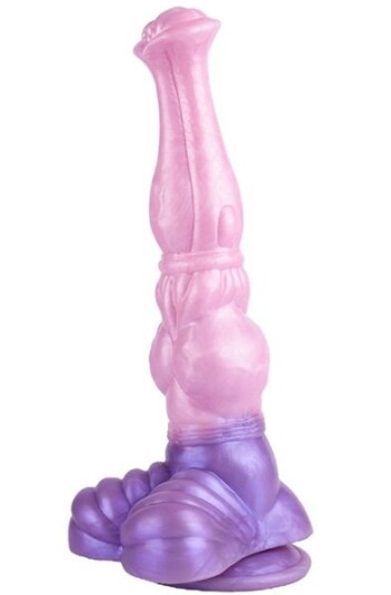 Pinky Jumpy Dildo Rose/Violet 28 cm